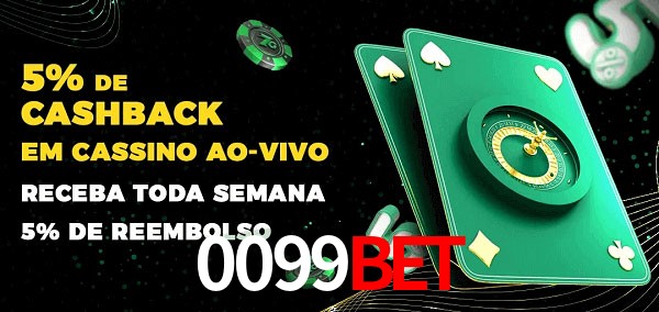 Promoções do cassino ao Vivo 0099bet